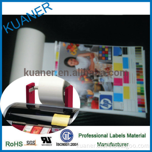 Glossy white Inkjet PET Labels material